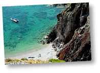 Spiaggia a Nebida nel Sulcis della Sardegna