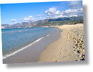 Costa di Nebida vista dalla spiaggia plagemesu