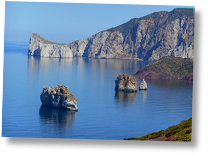 Costa di Nebida in sardegna con pan di zucchero