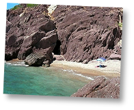 Spiaggia di Portu Raffa a Nebida