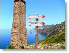 Indicazioni per trekking e spiagge