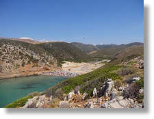 Veduta panoramica del fiordo di cala Domestica