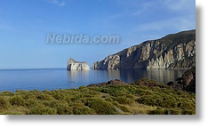 Arrivo a masua e vista del pan di Zucchero
