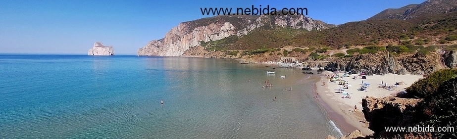 Panoramica spiaggia masua portu cauli
