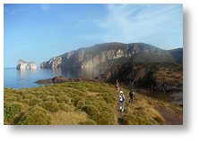 Percorso trekking verso porto corallo